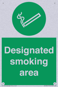 Designated smoking area